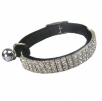 Posh Bling Cat Collar - Black